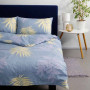 SoundSleep Azure Leaves sheet calico 150x220 cm blue (2800005153101)