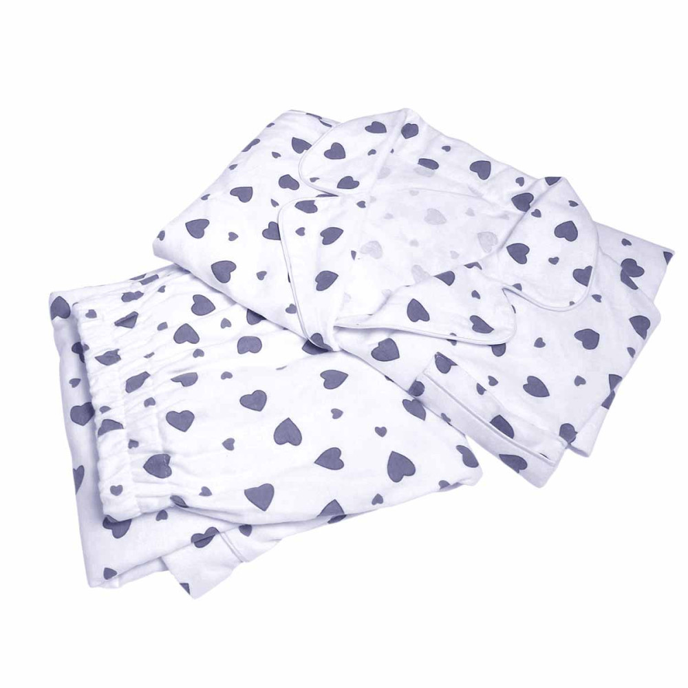 Women's flannel pajamas SoundSleep Flanel Heart Grey SoundSleep white XL (2800005001952)