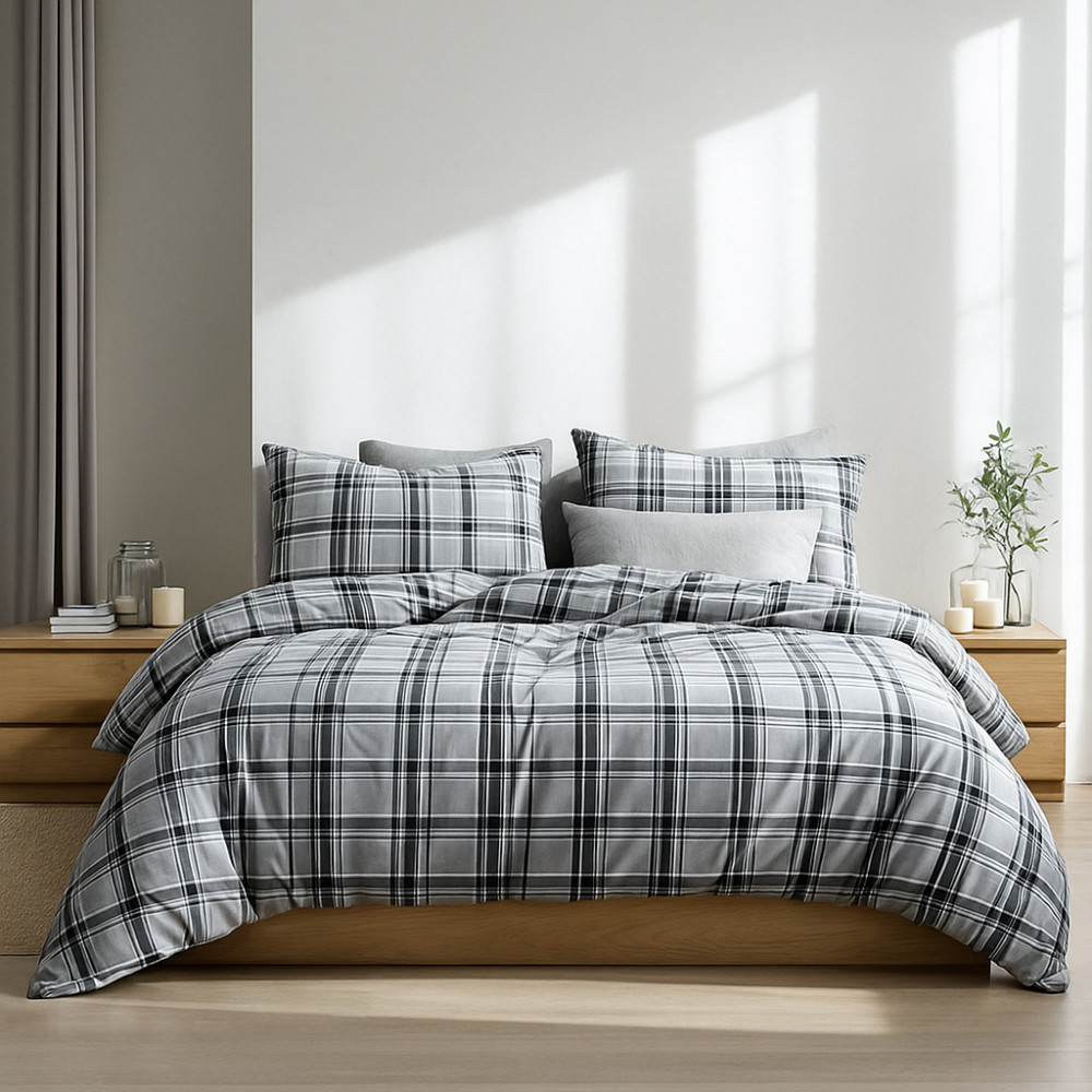 Bedding set SoundSleep Flanel Cоzy Grey single 160x215 cm (2800004977500)