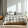 Bedding set SoundSleep Flanel Cоzy Combi single 160x215 cm white-green (2800004977616)