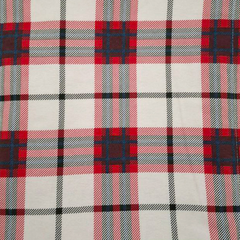 Women's flannel pajamas Cоzy White SoundSleep White-red cell S (2800005002058)