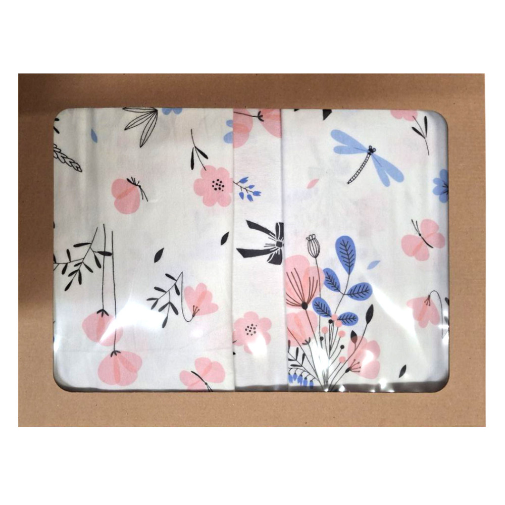 Bedding set winter SoundSleep Flanel Blossom double euro 200x220 cm white (2800004977685)