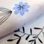 Bedding set winter SoundSleep Flanel Blossom double euro 200x220 cm white (2800004977685)