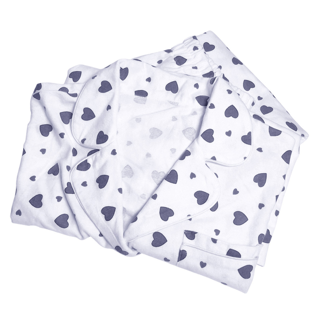 Women's flannel pajamas SoundSleep Flanel Heart Grey SoundSleep white XL (2800005001952)