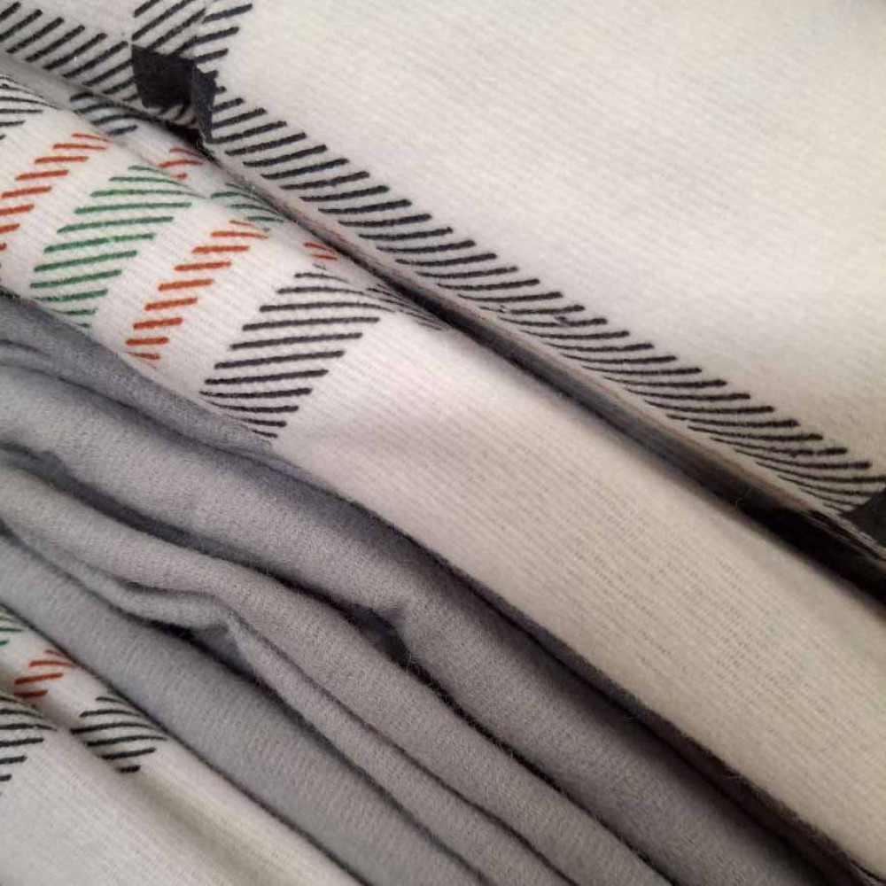 Bedding set SoundSleep Flanel Cоzy Combi single 160x215 cm white-green (2800004977616)
