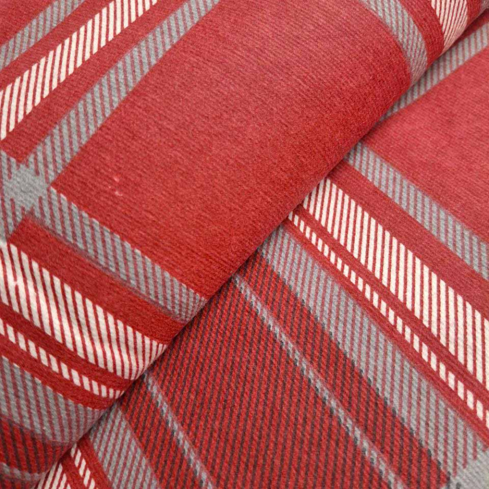 Комплект постельного белья SoundSleep Flanel Cоzy Red двуспальный евро 200х220 см фланель клетка красная (2800004977470)