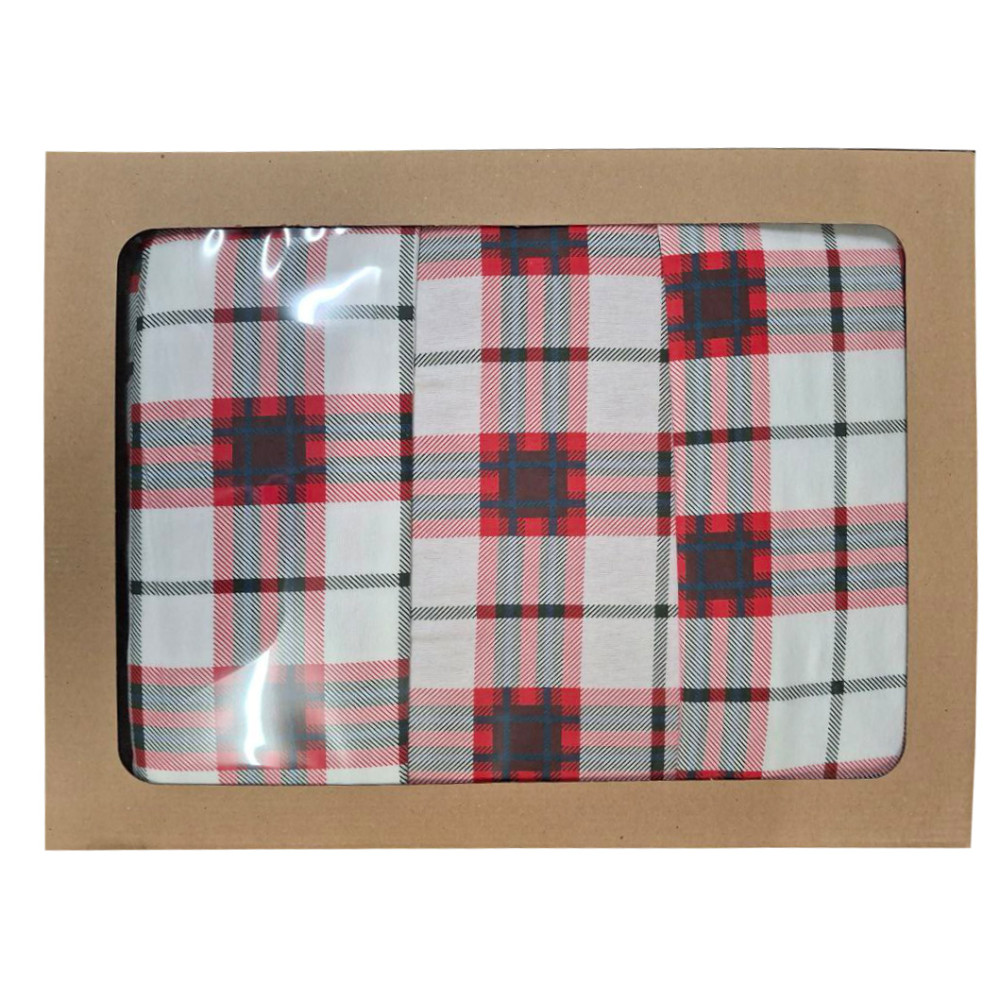 Bedding set SoundSleep Flanel Cоzy White single 160x215 cm white-red (2800004977548)