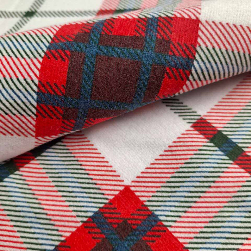 Bedding set SoundSleep Flanel Cоzy White single 160x215 cm white-red (2800004977548)