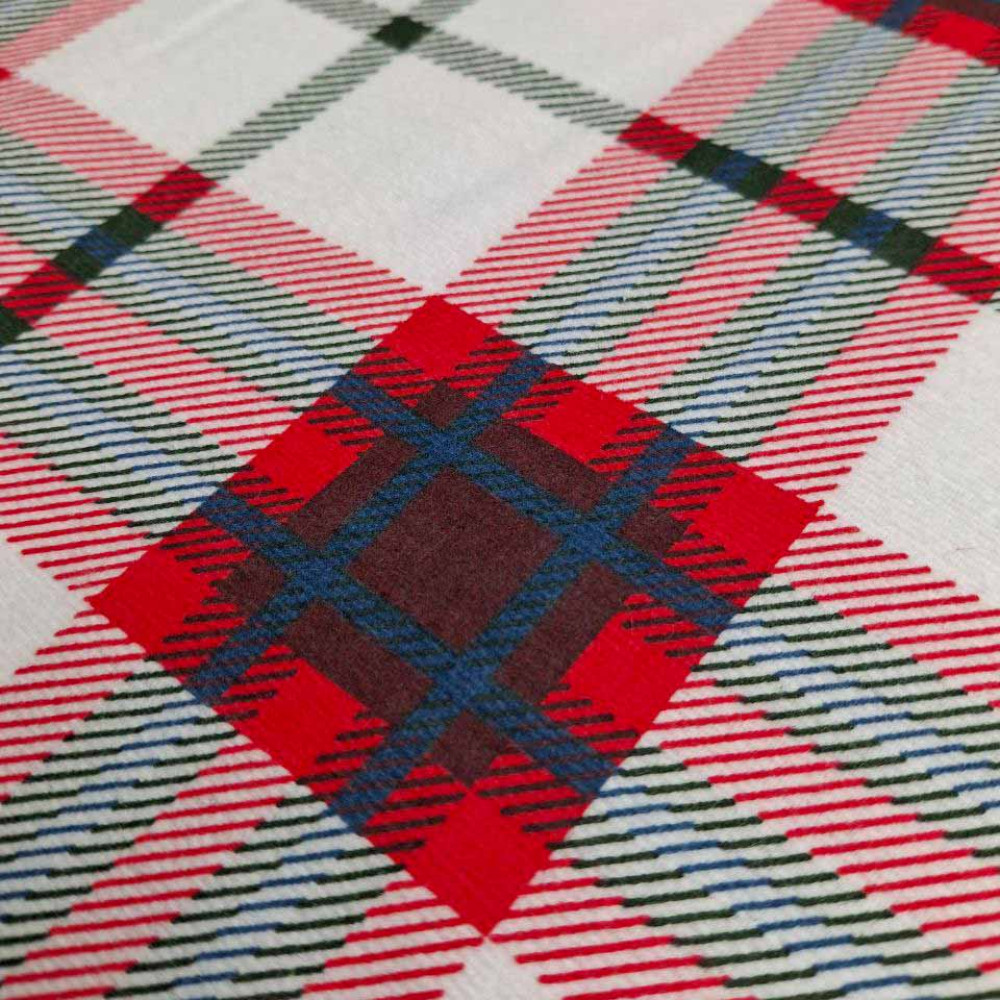 Bedding set SoundSleep Flanel Cоzy White single 160x215 cm white-red (2800004977548)