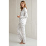 Women's flannel pajamas SoundSleep Flanel Heart Grey SoundSleep white XL (2800005001952)