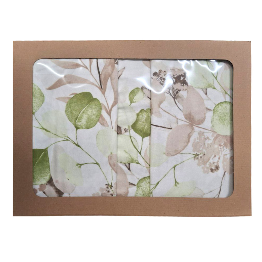 Bedding set SoundSleep Flanel Floral single 160x215 cm white-beige (2800004977654)