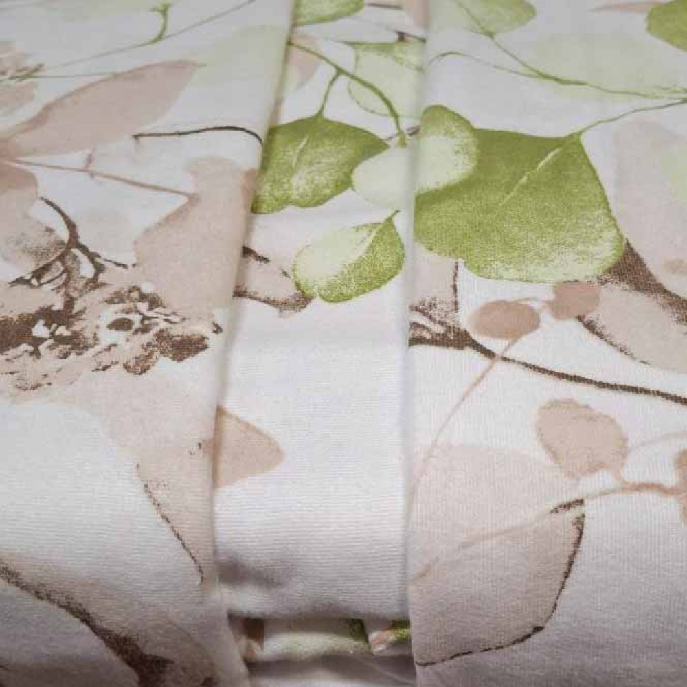 Bedding set SoundSleep Flanel Floral single 160x215 cm white-beige (2800004977654)