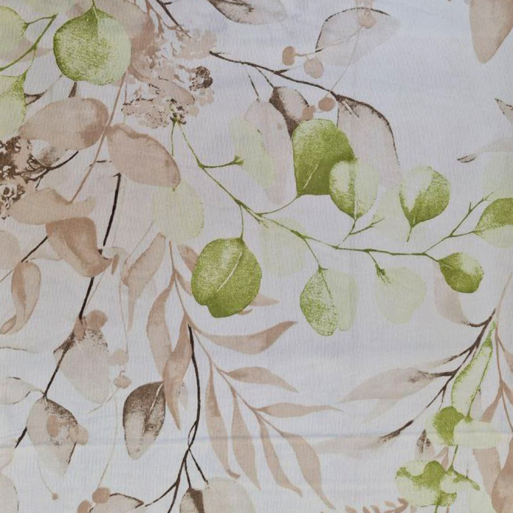 Bedding set SoundSleep Flanel Floral single 160x215 cm white-beige (2800004977654)