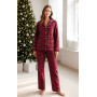 Женская пижама фланелевая SoundSleep Flanel Cоzy Red фланель клетка красная L/XL (2800005001891)