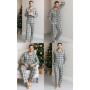 Мужская пижама фланелевая SoundSleep Flanel Cоzy Grey фланель клетка серая XL (2800005002034)