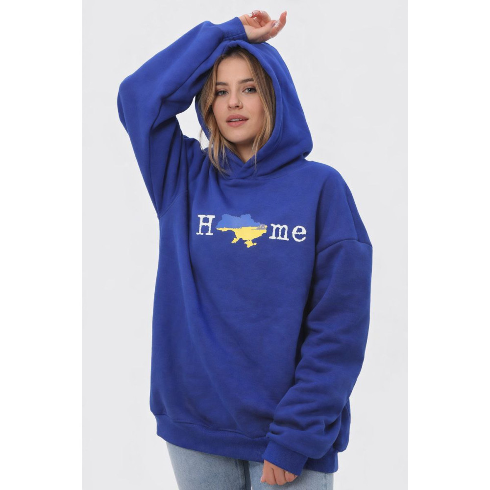 Hoodie Emily Home Oversized unisex Blue S/M (2800005032482)
