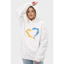 Hoodie Emily Love UK White unisex S/M (2800005032475)