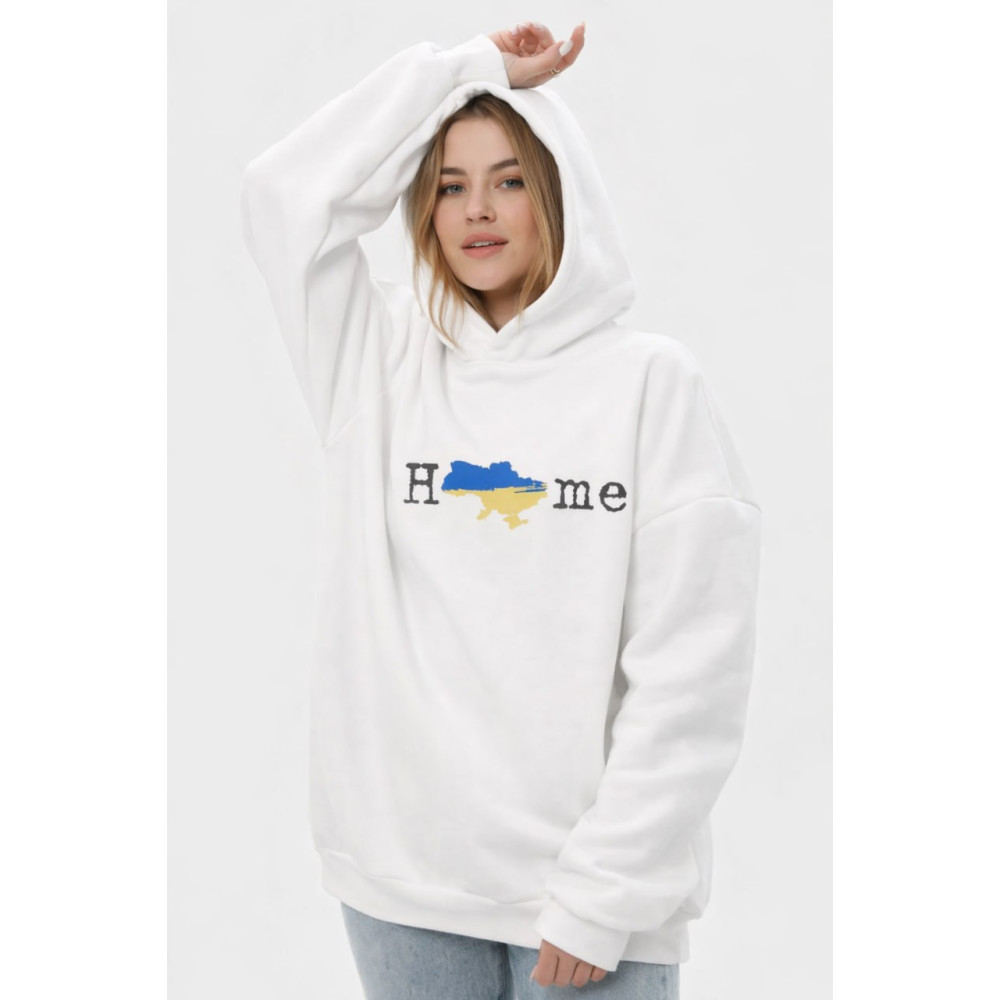 Hoodie Emily Home White unisex S/M (2800005032451)
