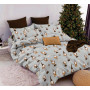 Decorative pillowcase SoundSleep Gnoms The warmth of winter dreams 70x70 cm calico light-grey (2800004904261)