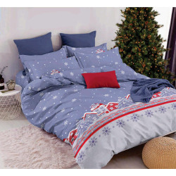 Комплект постельного белья SoundSleep Winter Тепло зимних снов бязь Полуторный 145х215 см голубой (2800004904544)