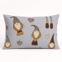 Decorative pillowcase SoundSleep Gnoms The warmth of winter dreams 70x70 cm calico light-grey (2800004904261)