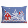 Decorative pillowcase SoundSleep Winter The warmth of winter dreams 50x70 cm calico blue (2800004904612)
