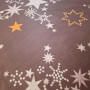 Decorative pillowcase SoundSleep Stars 50x70 cm calico chocolate (2800004904070)