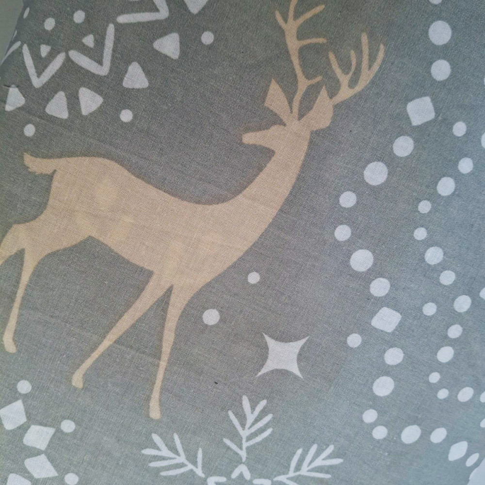 Decorative pillowcase SoundSleep Wheel of Fortune 45x45 cm calico grey (2800004903868)