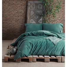 Bed linen SoundSleep Stonewash Denim dark green euro