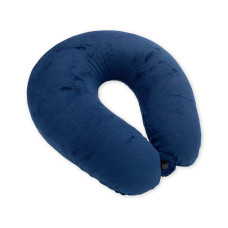 Travel pillow velor SoundSleep dark blue