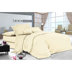 Bed linen set Emily calico gold euro 200x220 cm beige (93838894)