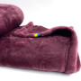 Fleece blanket Comfort TM Emily Bordeaux 130x160 cm