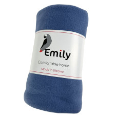 Плед флисовый Levity ТМ Emily сине-серый 150х200 см