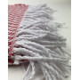 Plaid cotton Valencia Vlady white-red 140x200 cm