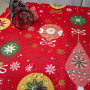 Tablecloth SoundSleep Christmas Balls new waterproof 110x140 cm red (2800004658577)