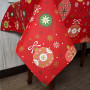 Tablecloth SoundSleep Christmas Balls new waterproof 110x140 cm red (2800004658577)