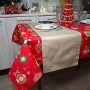 Tablecloth SoundSleep Christmas Balls new waterproof 110x140 cm red (2800004658577)