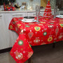 Tablecloth SoundSleep Christmas Balls new waterproof 110x140 cm red (2800004658577)