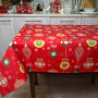 Tablecloth SoundSleep Christmas Balls new waterproof 110x140 cm red (2800004658577)