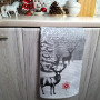 Kitchen towel SoundSleep Winter Time Christmas waffle 45x60 cm gray (2800004667203)