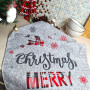 Set of 2 kitchen towels SoundSleep Winter Time Christmas Waffle 45x60 cm gray-red (2800004713504)