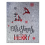 SoundSleep Merry Christmas waffle kitchen towel 45x60 cm gray-red (2800004667210)