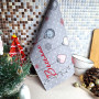 Kitchen towel SoundSleep Winter Mood Christmas waffle 45x60 cm gray-red (2800004667227)