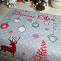 Kitchen towel SoundSleep Winter Mood Christmas waffle 45x60 cm gray-red (2800004667227)