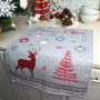 Kitchen towel SoundSleep Winter Mood Christmas waffle 45x60 cm gray-red (2800004667227)