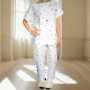 Women's pajamas with pants SoundSleep Muslin Flowers muslin L/XL white (2800004590495)