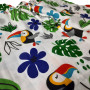 Женская пижама с шортами SoundSleep Muslin Jungle муслиновая S/M белая (2800004590464)