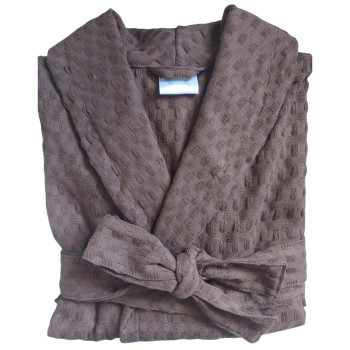 SoundSleep long unisex waffle shawl L chocolate (2800004757560)