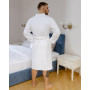 Готельний махровий халат Кімоно Crystal SoundSleep білий унісекс L-XL