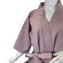 Women's waffle robe SoundSleep pink S